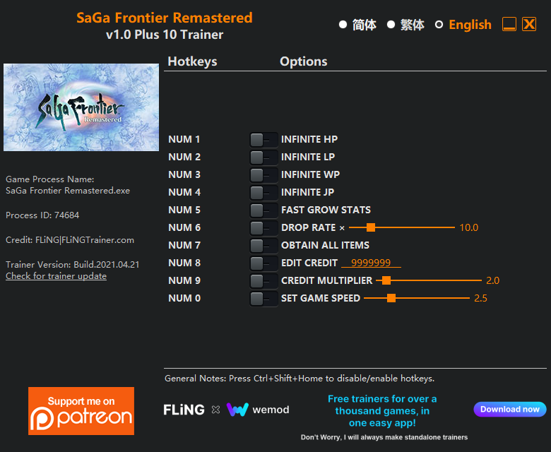 SaGa Frontier Remastered Trainer - TrainerDownload.com