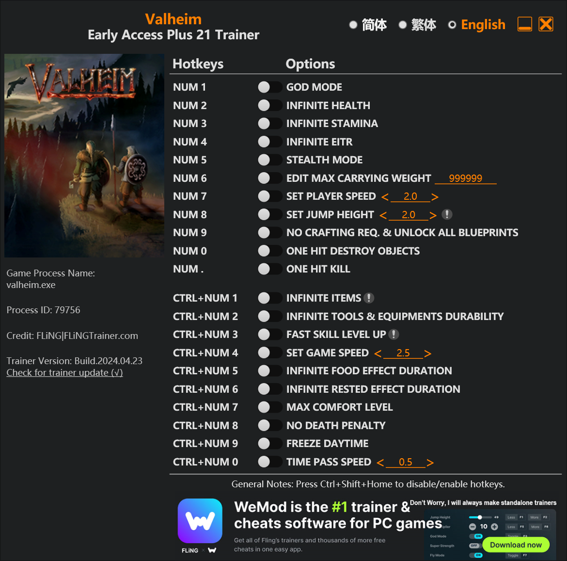 Valheim Trainer - TrainerDownload.com