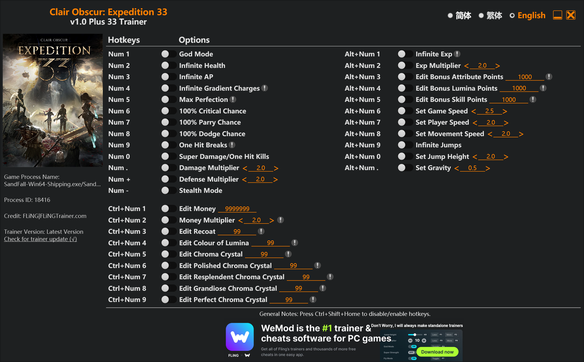 Clair Obscur: Expedition 33 Trainer - TrainerDownload.com 