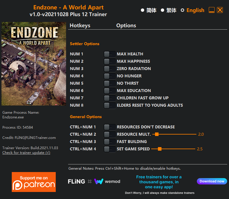 Endzone – A World Apart Trainer - TrainerDownload.com