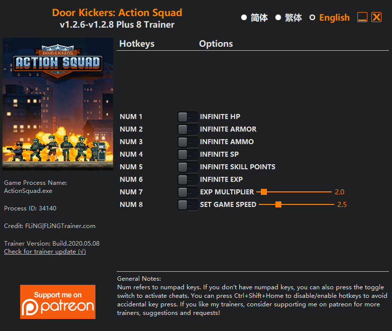 Door Kickers: Action Squad Trainer - TrainerDownload.com