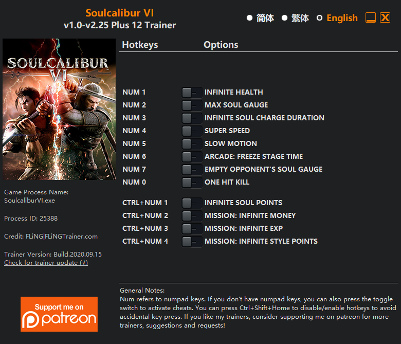 Soulcalibur VI Trainer - TrainerDownload.com