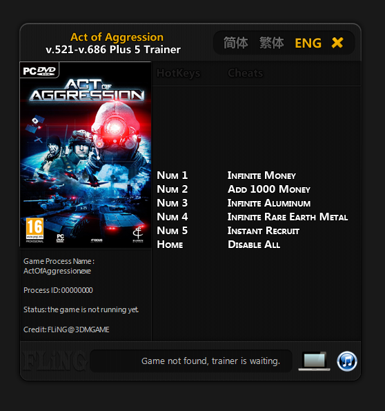 Act of Aggression Trainer - TrainerDownload.com
