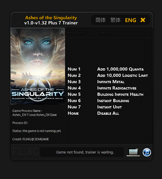 Ashes of the Singularity Trainer - TrainerDownload.com