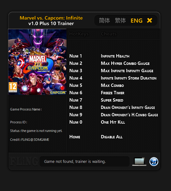 Marvel vs Capcom Infinite Trainer - TrainerDownload.com