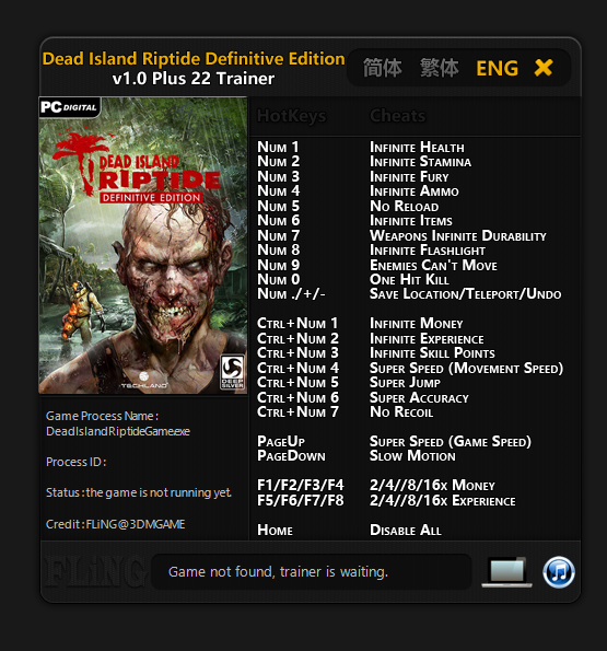 Dead Island Riptide Definitive Edition Trainer - TrainerDownload.com