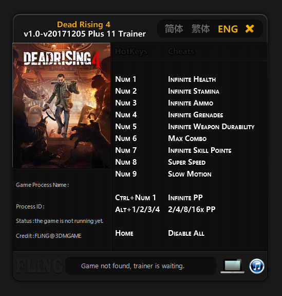 Dead Rising 4 Trainer - TrainerDownload.com