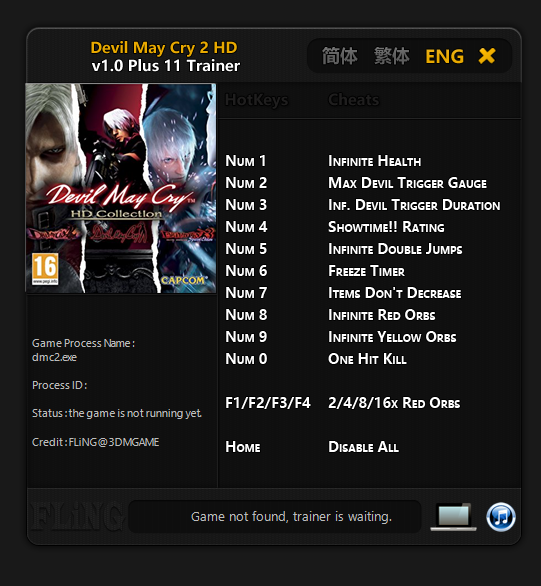 Devil May Cry 2 Trainer - TrainerDownload.com