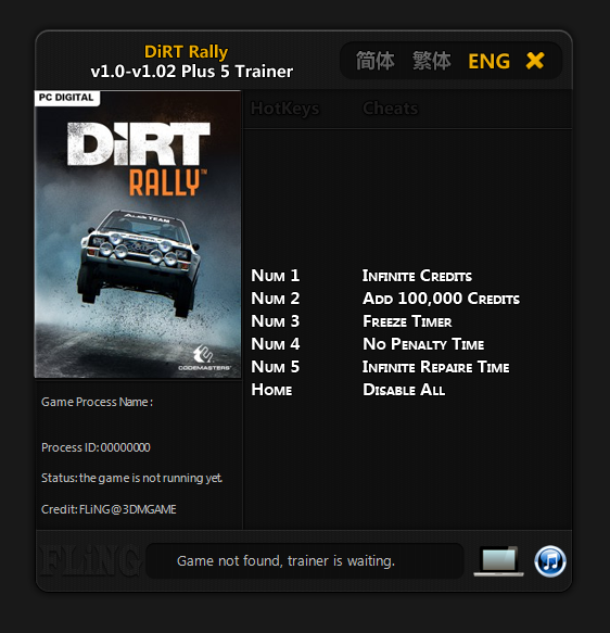 DiRT Rally Trainer - TrainerDownload.com