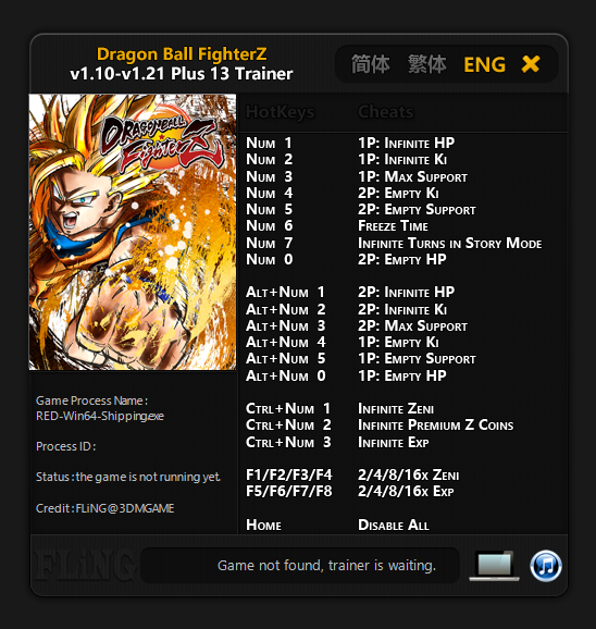 Dragon Ball FighterZ Trainer - TrainerDownload.com