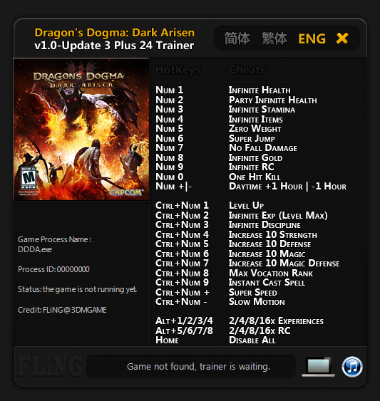 Dragons Dogma Dark Arisen Trainer - TrainerDownload.com