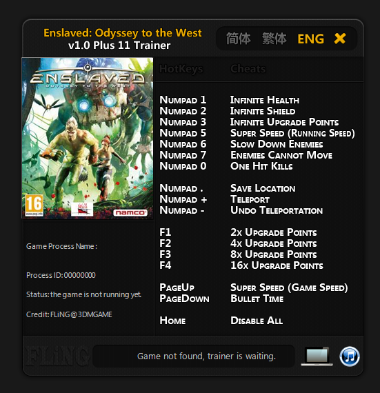 Enslaved Odyssey to the West Trainer - TrainerDownload.com