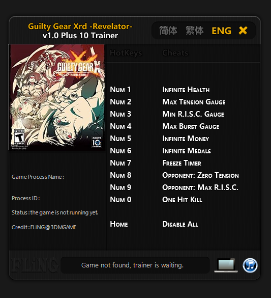 Guilty Gear Xrd -Sign- Trainer - TrainerDownload.com